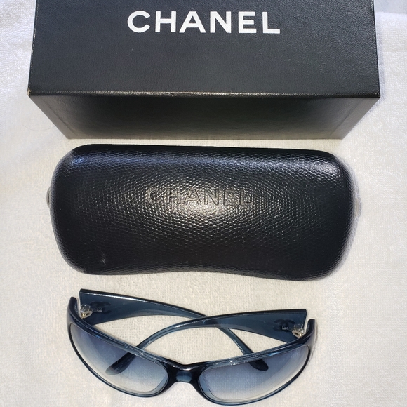 Chanel Eyeglasses Frames 3176 c.677 Clear Brown Square Gray Denim 51-17-135